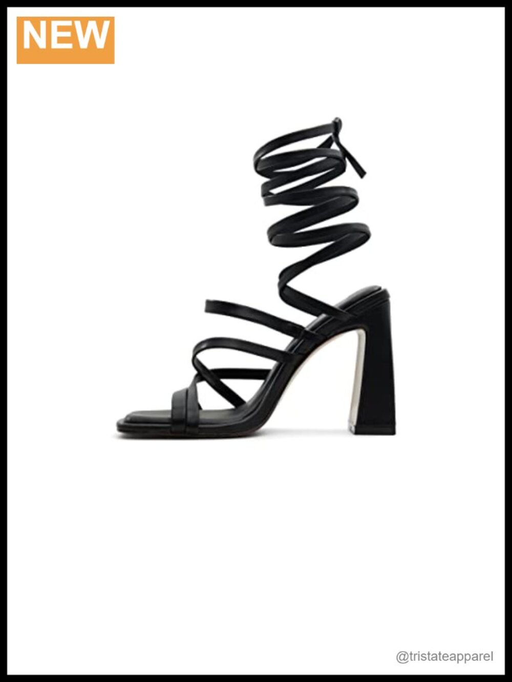 Call It Spring Carolyna Heeled Sandals Lace Up Ankle Strap Block Heel
